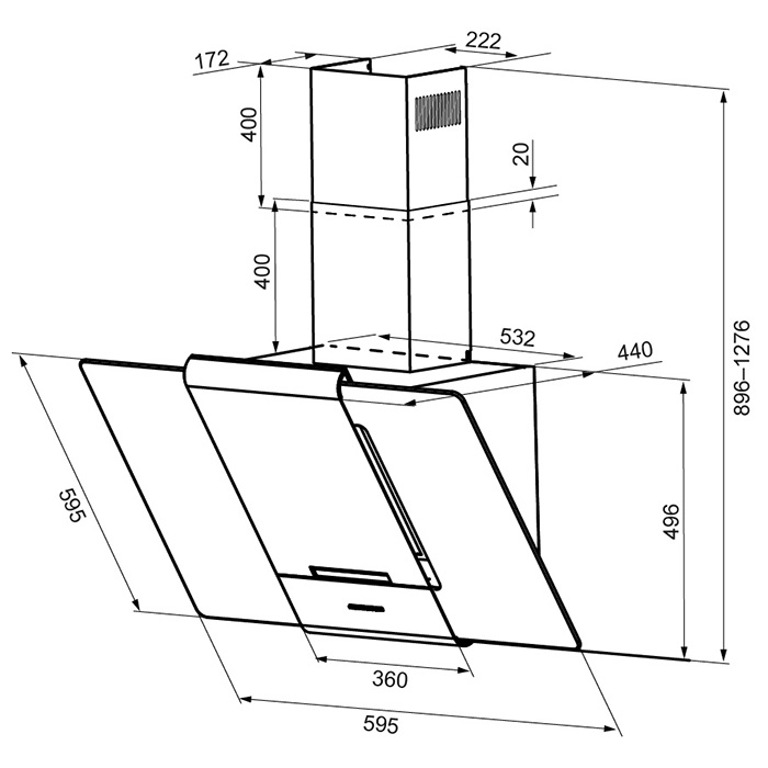 Схема с размерами