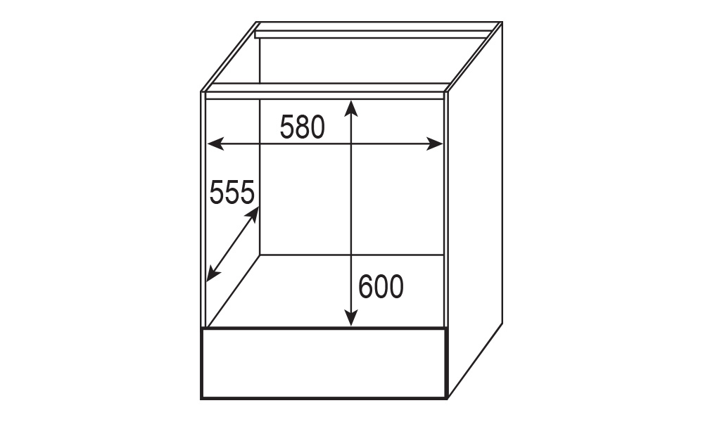 Схема встраивания с размерами