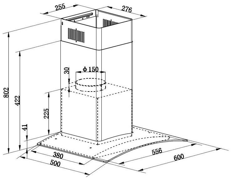 Схема с размерами