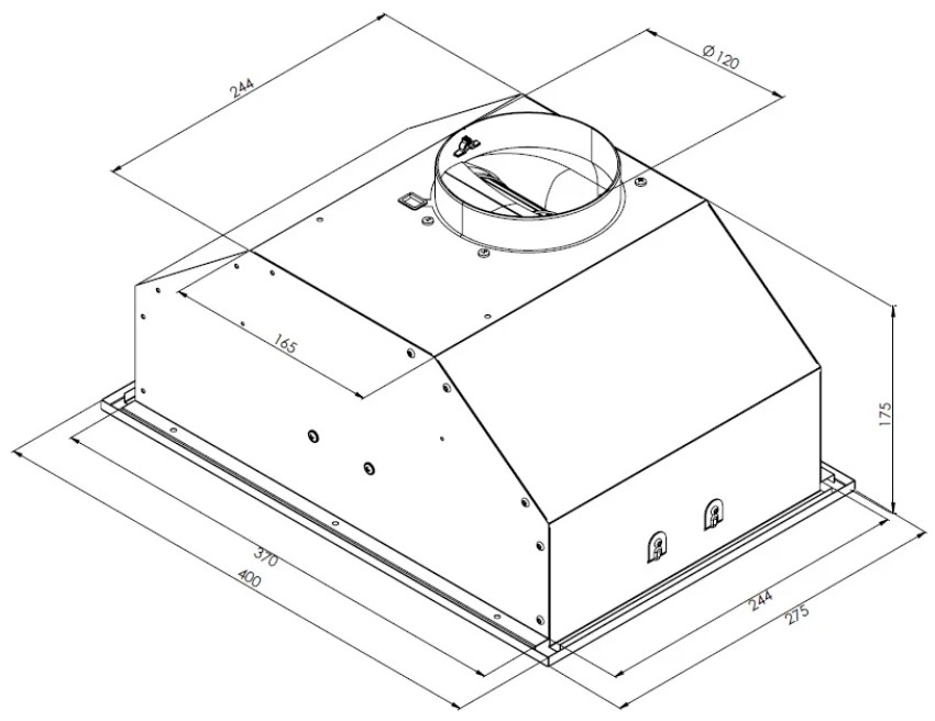 Схема встраивания с размерами