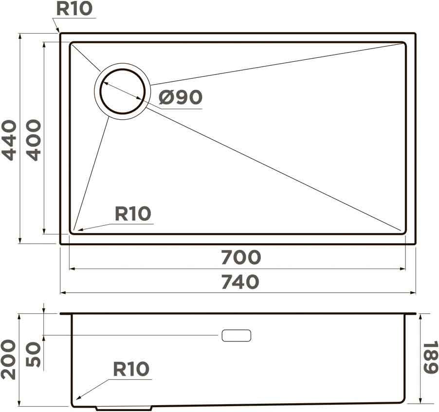 Схема с размерами