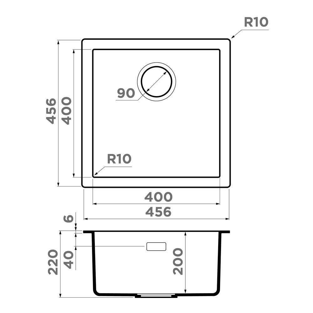 Схема с размерами