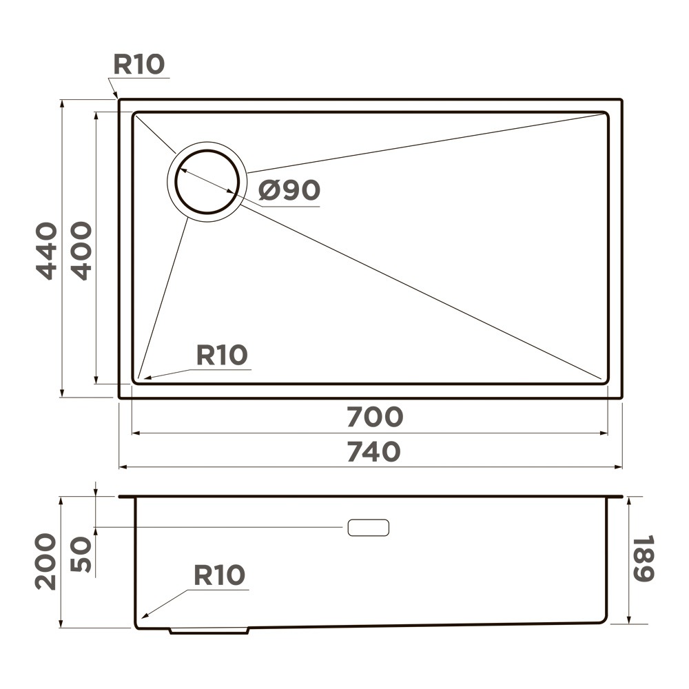 Схема с размерами
