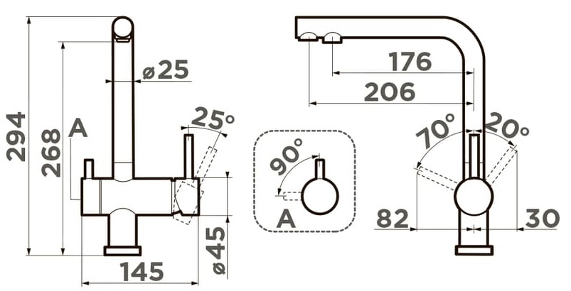 Схема с размерами