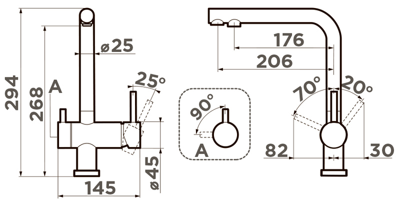 Схема с размерами