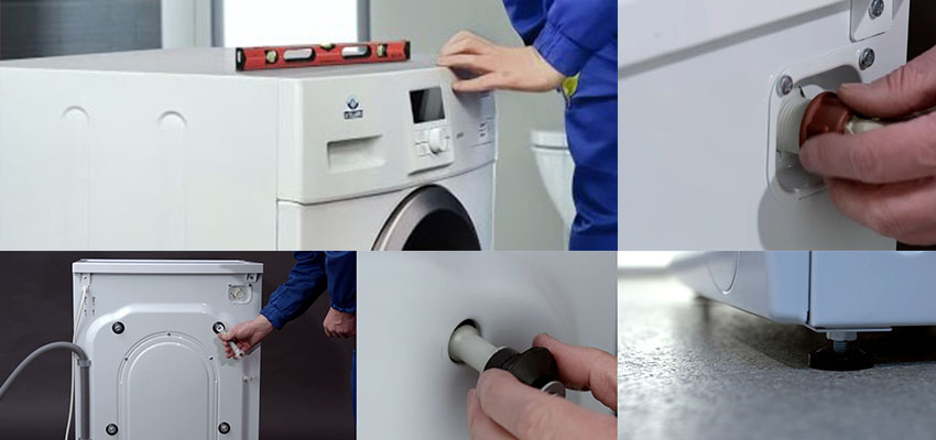 Стиральная машина в коридоре