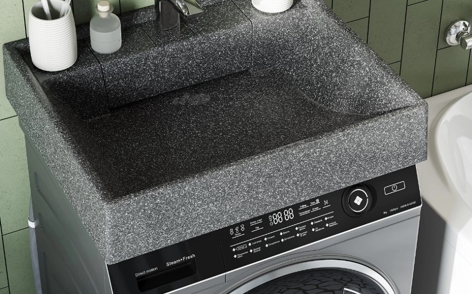 Как установить стиральную машину под раковину