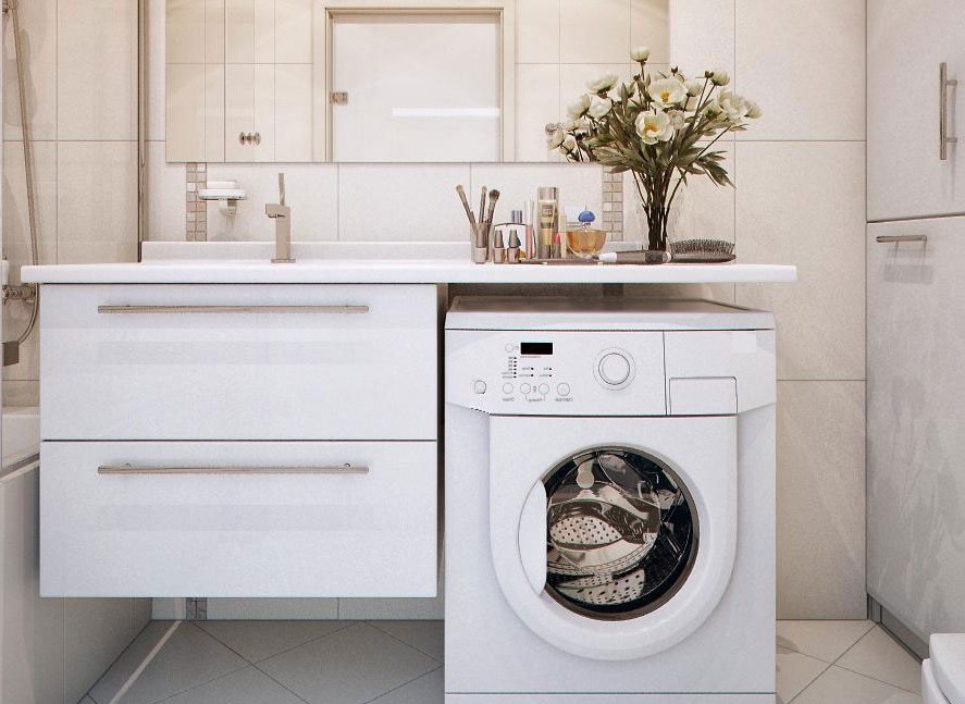 Как установить стиральную машину в ванной 