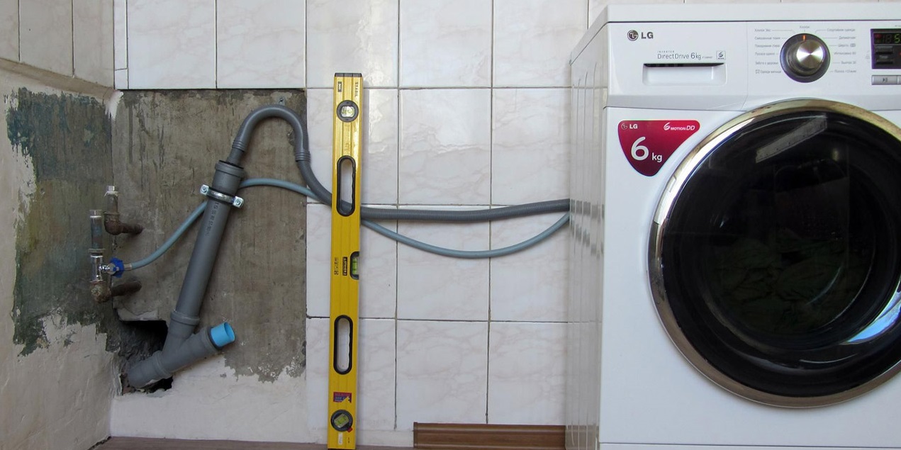 Как установить стиральную машину в ванной