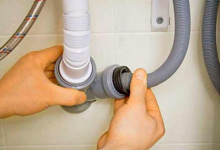 Как установить слив для стиральной машины