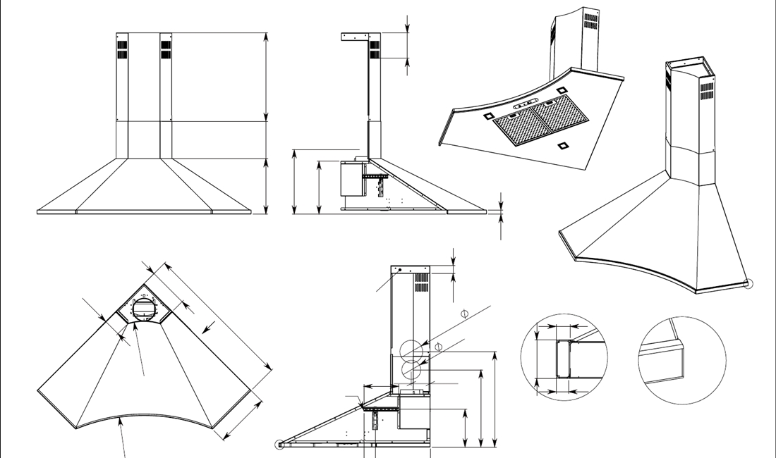 Как установить вытяжку Falmec