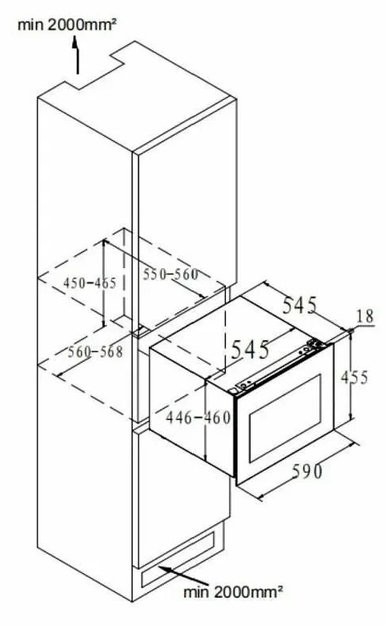 Встраиваемый винный шкаф Korting KFW 501 SL GXN в Тюмени (preview 10)