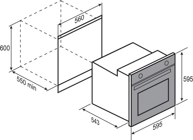 Электрический духовой шкаф Zigmund Shtain E 160 B в Тюмени (preview 6)
