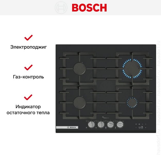Газовая варочная панель Bosch PRP6A6H40 в Тюмени (preview 6)