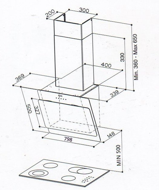 Вытяжка Faber Cocktail WH A80 EG8 в Тюмени (preview 7)