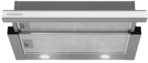 Встраиваемая вытяжка Maunfeld VSQ 60 нержавеющая сталь/белое стекло в Тюмени (preview 3)