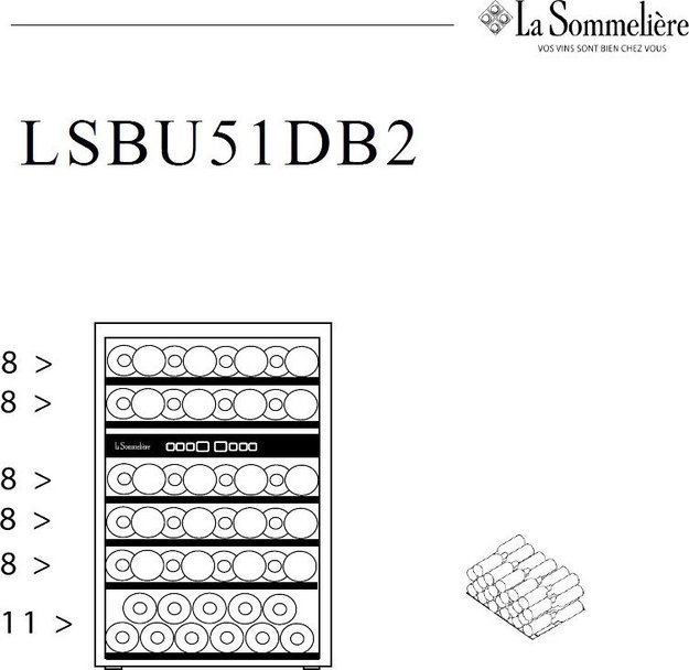 Винный шкаф La Sommeliere LSBU51DB2 в Тюмени (preview 3)