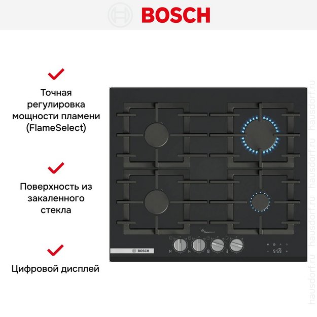 Газовая варочная панель Bosch PRP6A6H40 в Тюмени (preview 5)