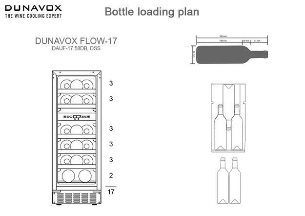 Встраиваемый винный шкаф Dunavox DAUF-17.58DC в Тюмени (preview 1)