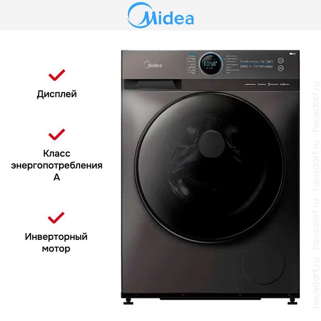Стиральная машина Midea MF200W90WBS/S-RU в Тюмени (preview 6)