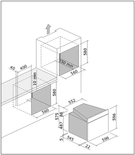 Духовой шкаф Barazza 1FVLTS зеркальное стекло в Тюмени (preview 10)
