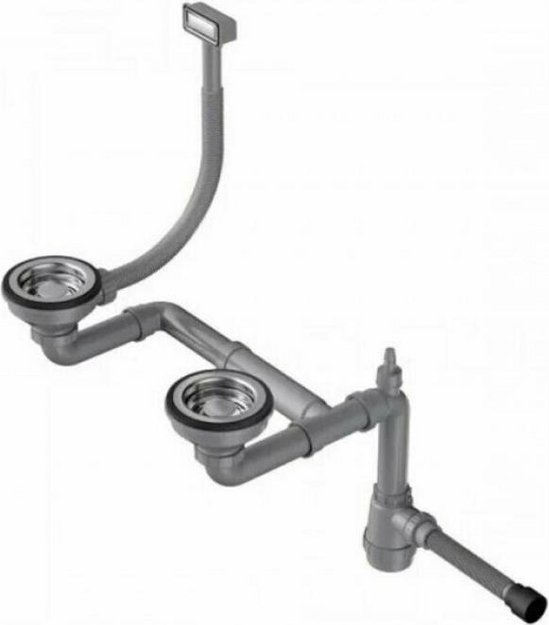 Арматура для полуторачашевых моек с круглым переливом Omoikiri WK-1.5-R-IN в Тюмени (preview 1)