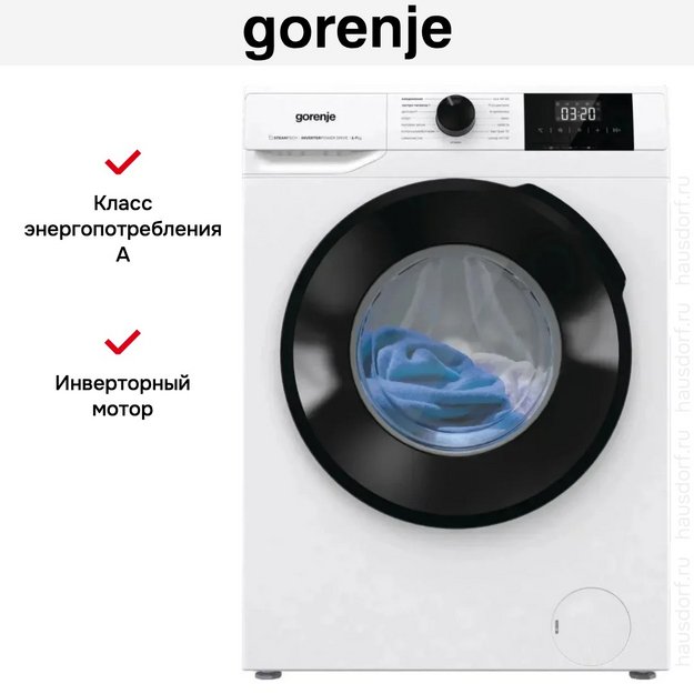 Стиральная машина Gorenje W1NGPI72SBS в Тюмени (preview 13)