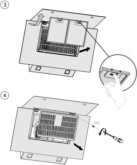Вытяжка Pando P-730/90 CR NE+BL V. 1050 SEC PLUS в Тюмени (preview 5)