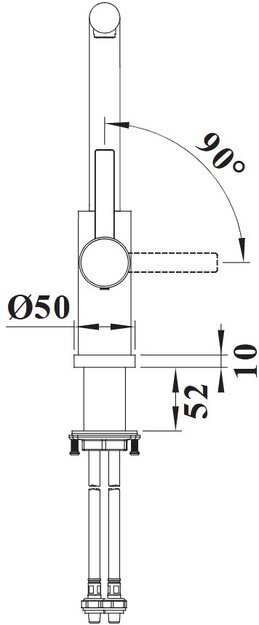 Смеситель Blanco Lanora-F 526179 нержавеющая сталь в Тюмени (preview 4)
