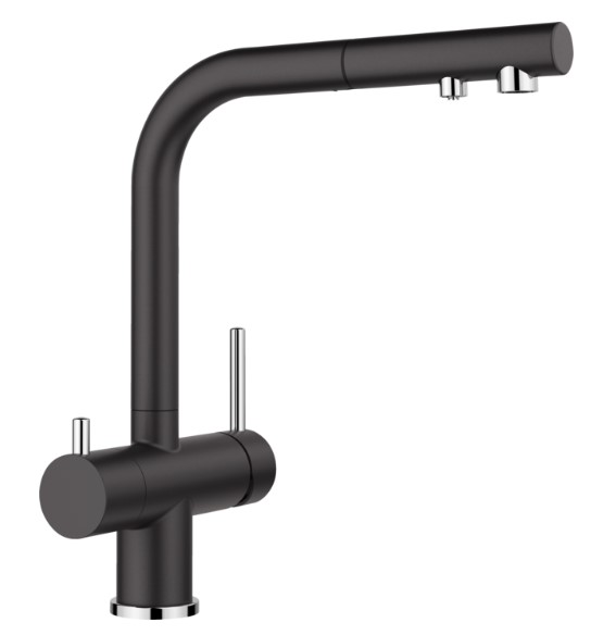 Смеситель Blanco FONTAS-S II 526158 Silgranit черный в Тюмени (preview 1)