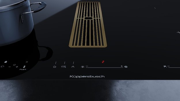 Варочная панель с вытяжкой Kuppersbusch KMI 8590.0 SR Gold в Тюмени (preview 7)