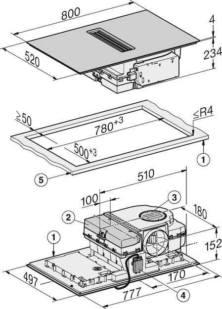 Варочная панель с вытяжкой Miele KMDA 7876 FL-A 125 Gala Ed в Тюмени (preview 9)