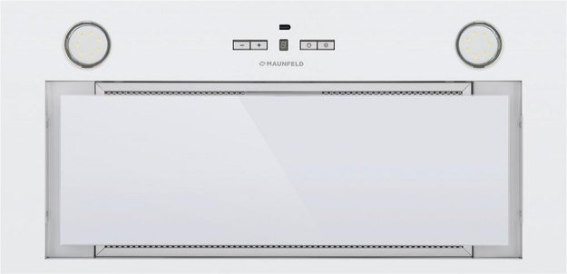 Встраиваемая кухонная вытяжка MAUNFELD Fantasy 1000ST 60 белое стекло в Тюмени (preview 3)
