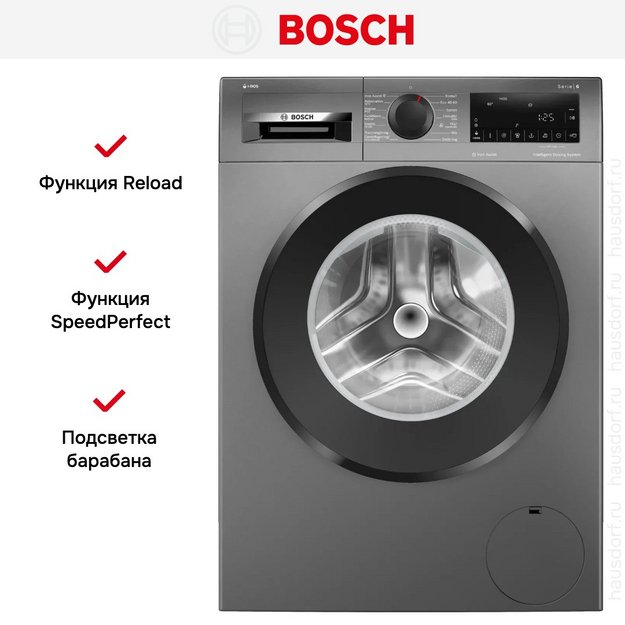 Стиральная машина Bosch WGG244RFSN в Тюмени (preview 10)