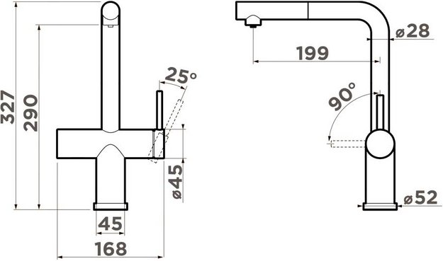 Смеситель Omoikiri KARATSU-S C хром в Тюмени (preview 5)
