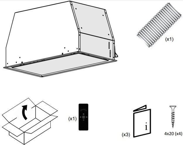 Встраиваемая вытяжка Pando NCR/52 INOX-CR.NEGRO V.850 SEC в Тюмени (preview 4)