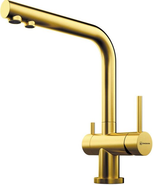 Комплект смесителя Omoikiri NAGANO-LG + PURE DROP LITE в Тюмени (preview 1)
