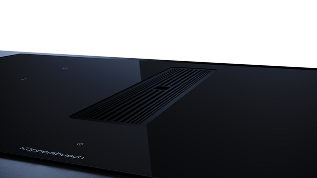 Индукционная варочная панель с вытяжкой Kuppersbusch KMI 9350.0 SR Black Velvet в Тюмени (preview 5)