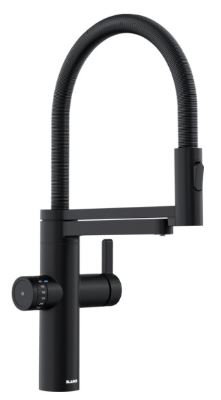 Смеситель 3-в-1 Blanco EVOL-S Pro Filter 526636 матовый черный в Тюмени (preview 1)
