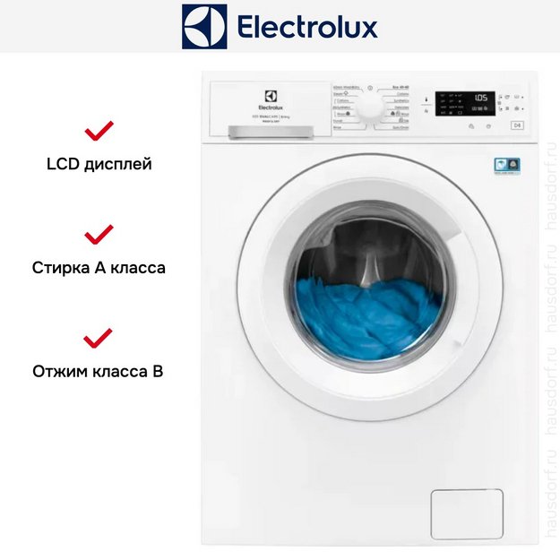 Стирально-сушильная машина Electrolux EW5W468WE в Тюмени (preview 3)