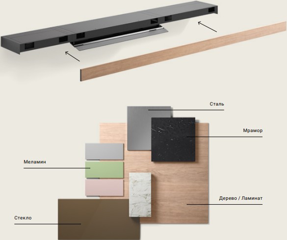 Полка Falmec 90 см панелируемая KACL.457#NF в Тюмени (preview 2)