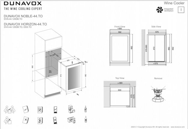 Встраиваемый винный шкаф Dunavox DVH-44.120DC.TO в Тюмени (фото 10) Встраиваемый винный шкаф Dunavox DVH-44.120DC.TO в Тюмени (preview 10)