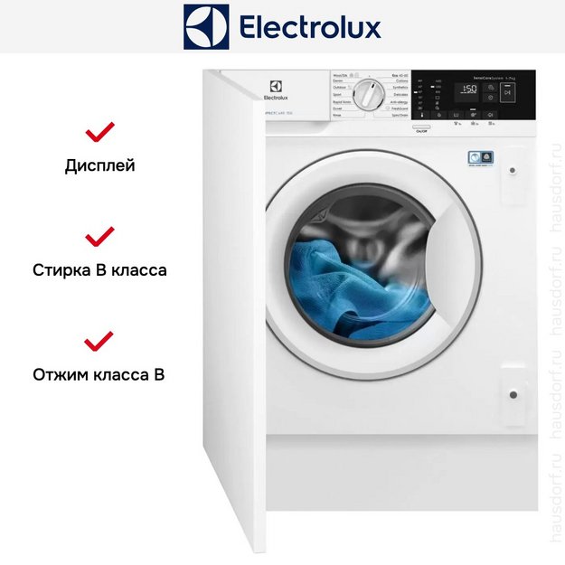 Встраиваемая стиральная машина Electrolux EWN7F447WI в Тюмени (preview 3)