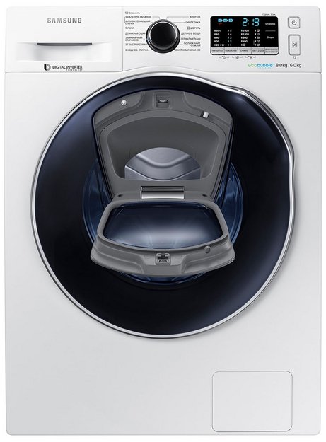 Стирально-сушильная машина Samsung WD 80 K 5410 OW/LP в Тюмени (preview 2)