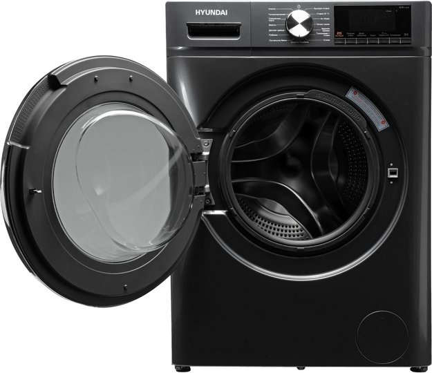 Стирально-сушильная машина Hyundai WFD8401 темно-серый в Тюмени (preview 5)