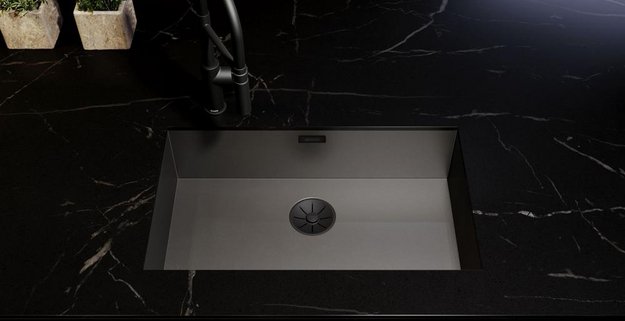 Набор декоративных элементов Blanco C-overflow и InFino® черный матовый одна чаша 239975 в Тюмени (preview 2)