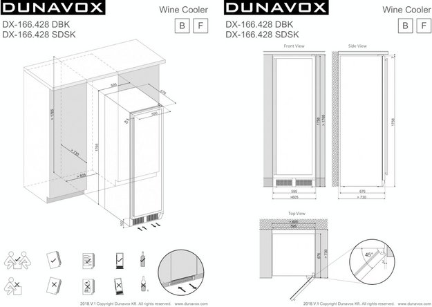 Винный шкаф Dunavox DX-166.428DMBK в Тюмени (фото 8) Винный шкаф Dunavox DX-166.428DMBK в Тюмени (preview 8)
