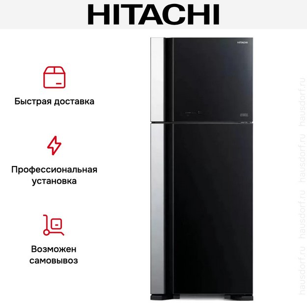 Холодильник Hitachi HRTN7489DFGBKCS в Тюмени (preview 5)