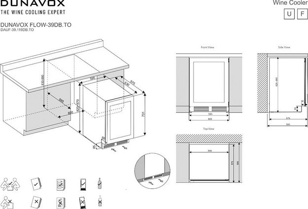 Винный шкаф Dunavox DAUF-39.119DOP.TO в Тюмени (preview 5)