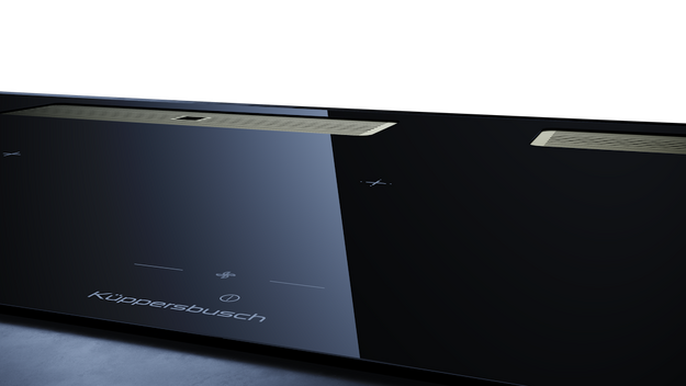 Индукционная варочная поверхность с вытяжкой Kuppersbusch KMI 12850.0 SR-E Gold в Тюмени (preview 5)